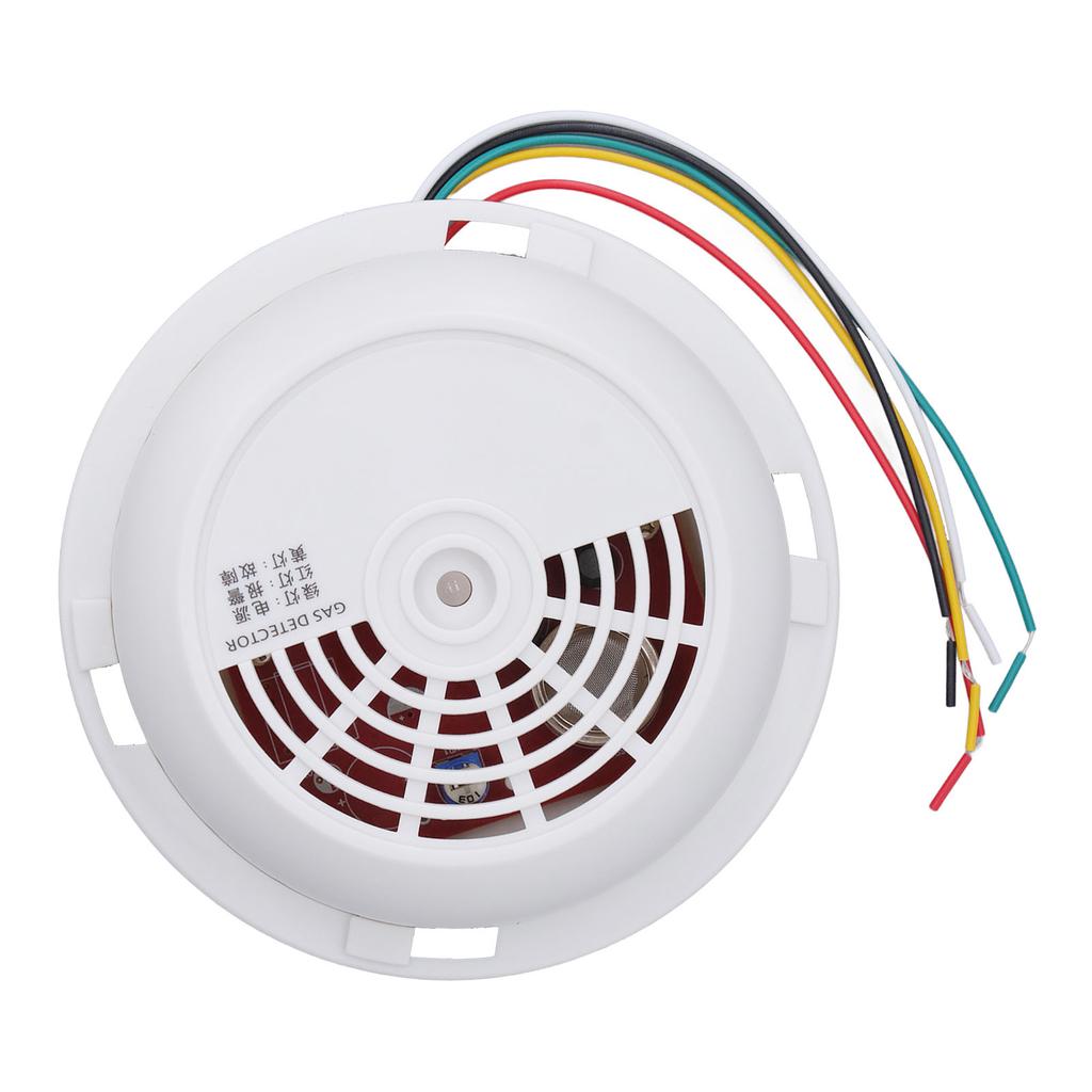 Natural Gas Detector ABS Ceiling Network Alert Sound and Light Alert Gas Alarm for Home Safe 12?28V