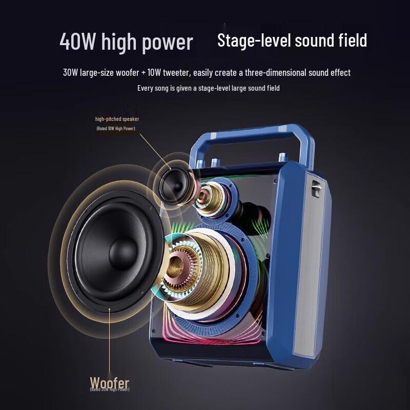 SOAIY K66 PRO Portable Bluetooth Karaoke Speaker