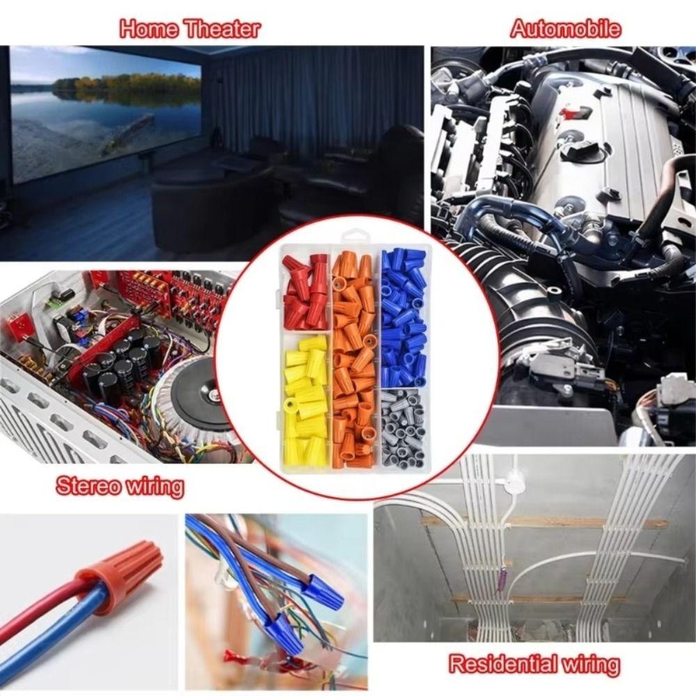 Insulated Wire Caps Colorful Twist Caps Nuts Twist Terminal Electrical Insulated Crimp  Electrical