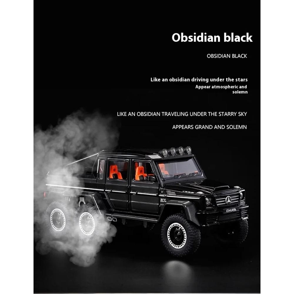 1/20 Mercedes Benz AMG G63 6X6 Off Road SUV Alloy Metal Diecast Car Model Sound & Light Large Adult Gift for Boyfriend Collect