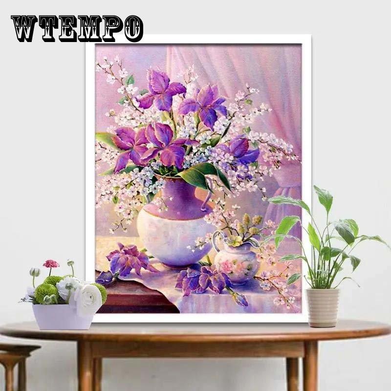 

Diamond Painting Small Full Diamond Cross Stitch Living Room Bedroom Magnolia 30*40cm