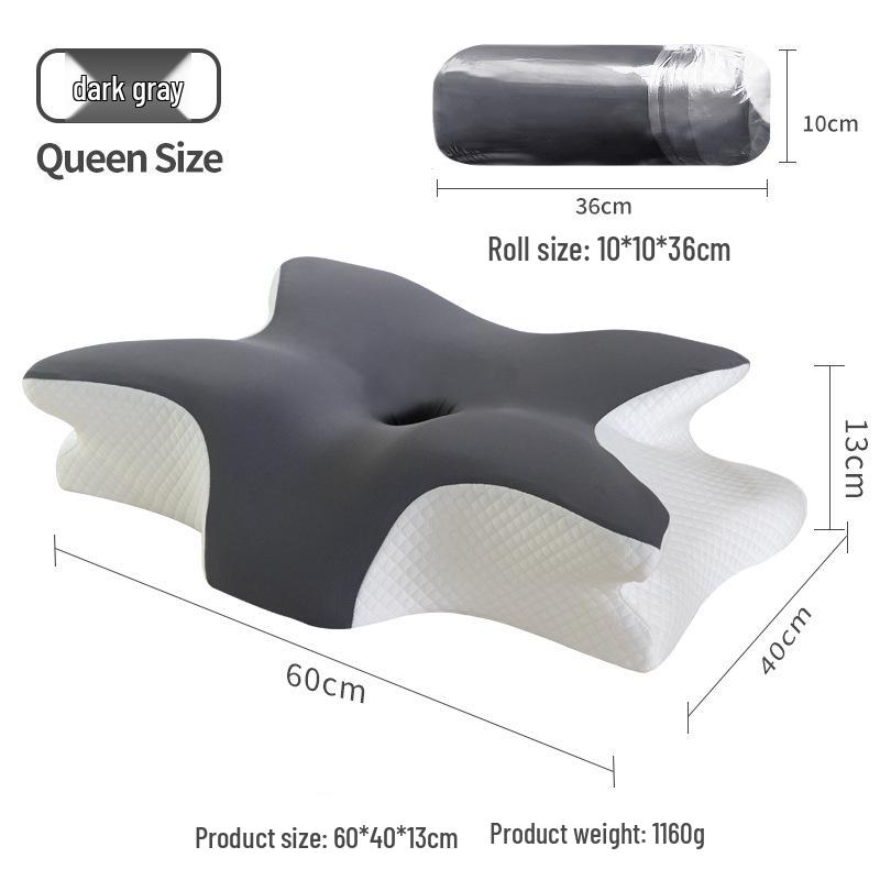

Подушка для шеи из пены с эффектом памяти Crescent для путешествий - Поддержка шеи и комфорт с медленным восстановлением Pillowcase [Cover Only]