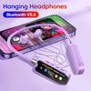 Bluetooth 5.4 Neckband Headphones LED Display Bluetooth Headset Halter Sports Headset  Outdoor Use