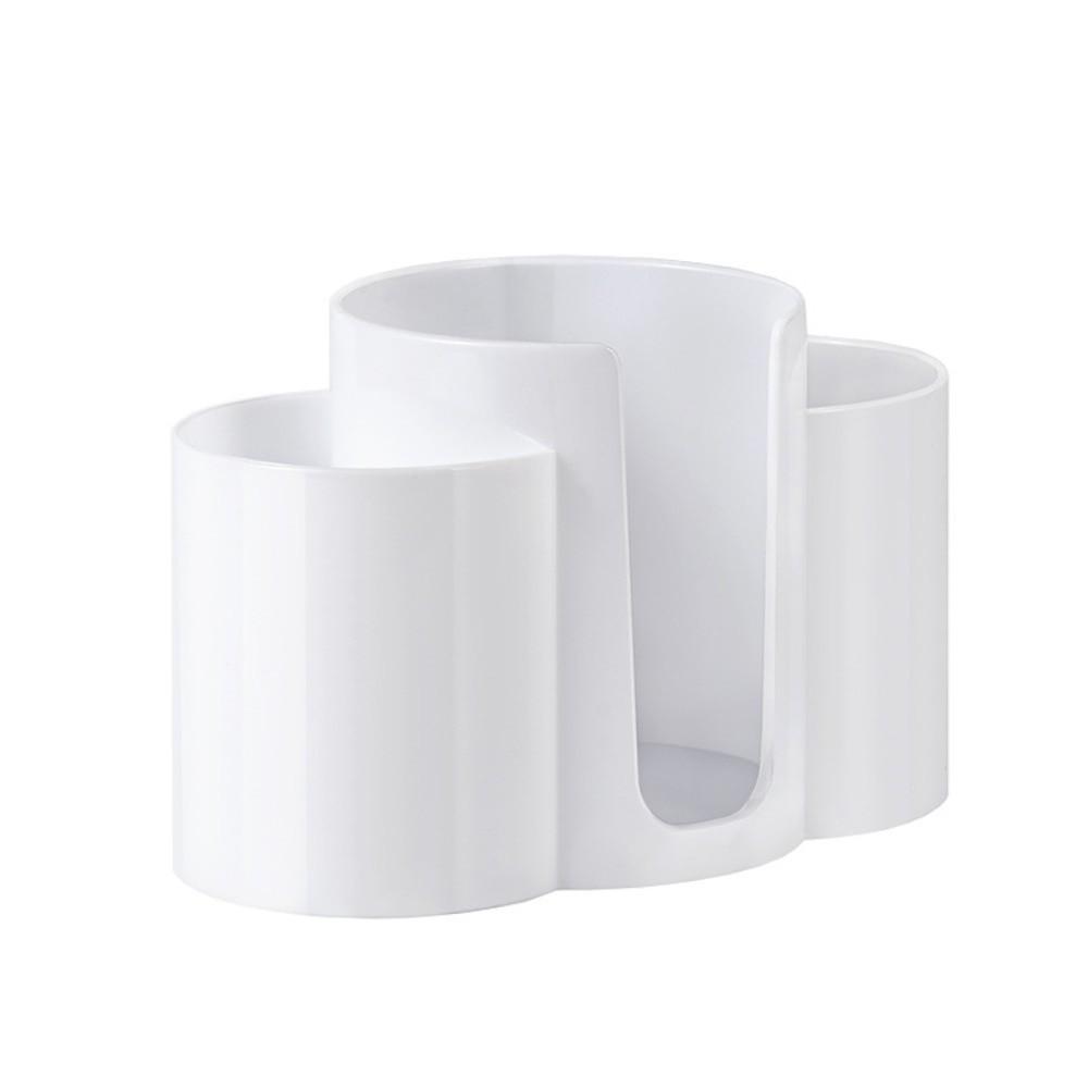 3-in-1 Design Cotton Round Pad Holder Plastic Multi-Functional Cotton Swab Box Bamboo Lids Dustproof Makeup Organizer Home Use