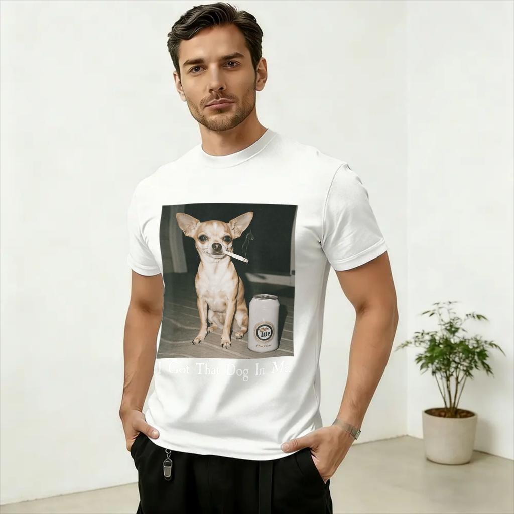 Harajuku T-Shirt Summer Funny I Got That Dog In Me Meme Hip Hop T-Shirts Cotton Tee Shirt for Unisex's Y2K Retro Short Sleeve Tops