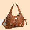 Vintage Large Capacity Washed Leather Women Shoulder Crossbody Bags Luxury Girl Tote Bag High Quality Female Handbags Sac A Main