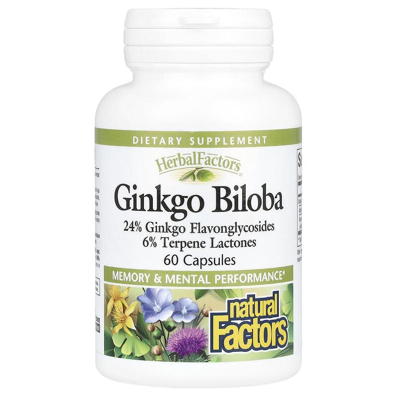HerbalFactors®, Ginkgo Biloba, 60 Capsules