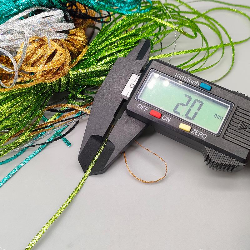 Egret Metal-Colored Flat Strip Iridescent Nymph Skin for Fly Tying