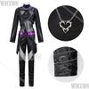 Black Leather Battle Uniform Rumi Demon Hunter K Pop Girls Cosplay Full Set Girl Woman Suit Halloween Party Carnival Outfit Cos