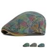 Camouflage Forward Cap Men Women Retro Peaked Cap Outdoor Beret