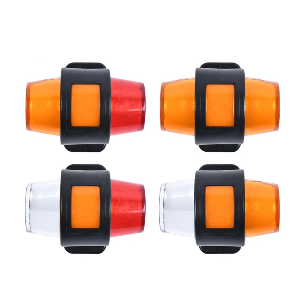 2PCS Double Face with Side Light Lorry Truck Outline LED Lamps Car Side Marker Lights Caravan Indicators Rear Warning Lamp