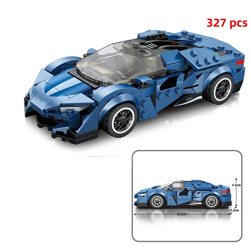 Technical Car City Speed  Sports Car Building Blocks Carro Rennau Voiture Vehicle MOC Educational Construction Toy