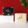 Weihnachtsquadrat-Metalldosen-Set, Pralinenschachtel, Geschenk-Aufbewahrungsbox, Keksdose, Eisendose, Heim-Aufbewahrungsbox