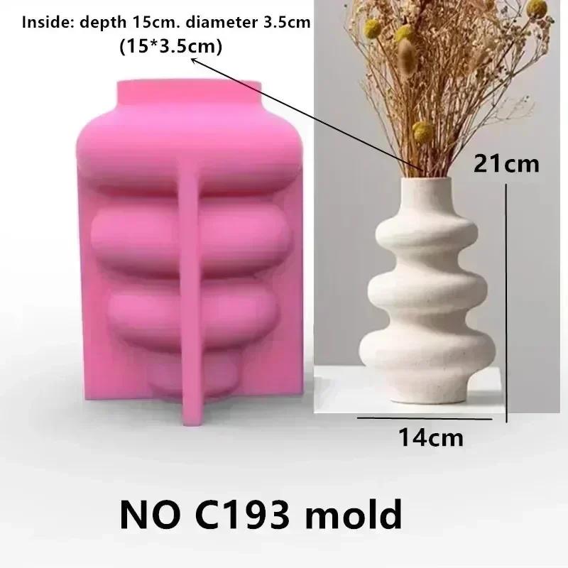Hollow heart flower vase resin silicone mold heart-shaped vase concrete mould Valentine's Day gift Love flower pot gypsum molds
