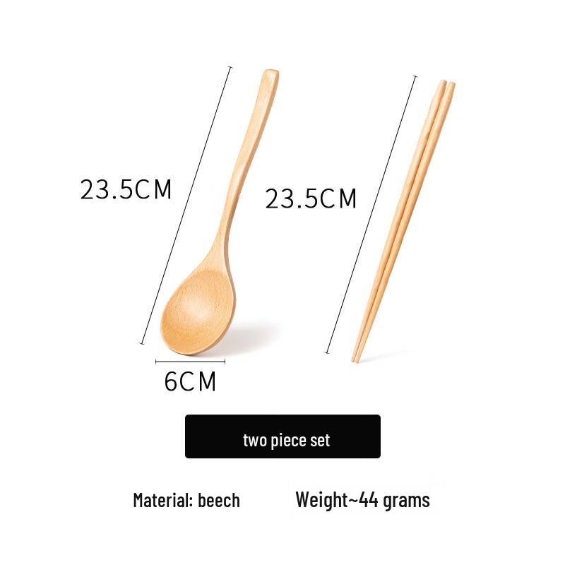 Solid Wood Spoon and Chopstick Set