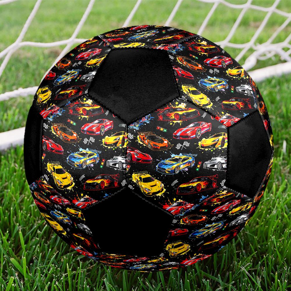 Racing Theme Size 5 Soccer Ball, Suitable for Both Indoor and Outdoor Matches, a Gift Suitable for Everyone.