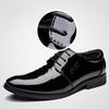 Formal Business British Style Casual Leather Shoes Men Black Leather Office Shoes JZ-8707
