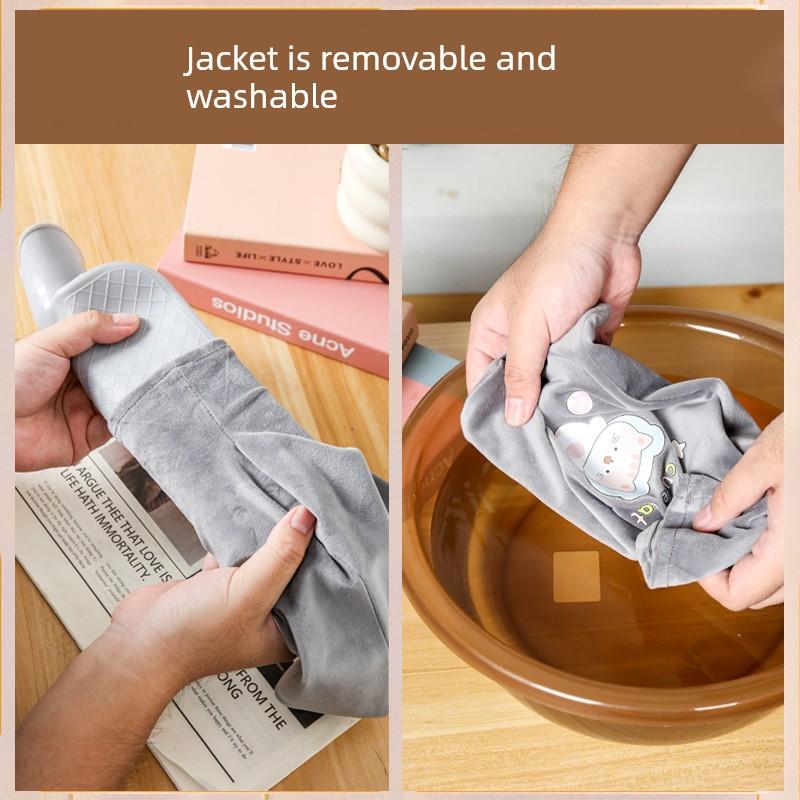 Thickened Explosion-Proof Hot Water Bottle for Filling with Water, Traditional Style for Warming Hands, Feet, and Stomach, Specifically Designed for