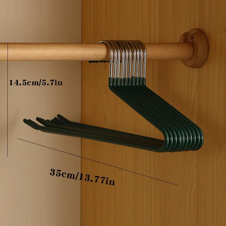 5/10PCS Stainless Steel Pants Hanger Non-slip Pants Rack Household Non-trace Hanging Pants Clip Special Hanger Storage Device