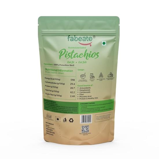 Fabeato prémiové pražené a solené pistácie (200 g) - Křupavá, výživná a lahodná svačinka