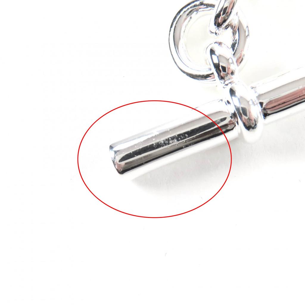 Excellent HERMES bracelet Chene Dunkle MM 13 frames Silver AG925 Women Used