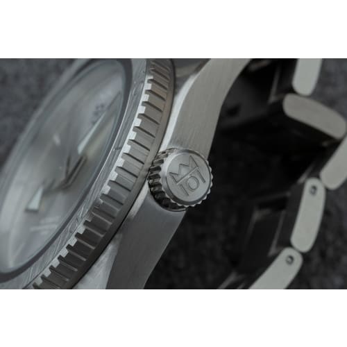 HYAKUICHI 101 No.10 Mechanical Diving Watch, 40mm, Silver