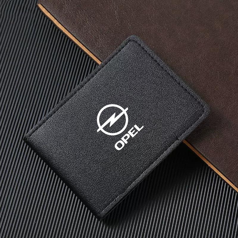 Ultra-Thin Car Driver License Bag ID Card Leather Cover For Opel Astra Grandland Corsa Mokka Frontera Insignia Zafira Vivaro