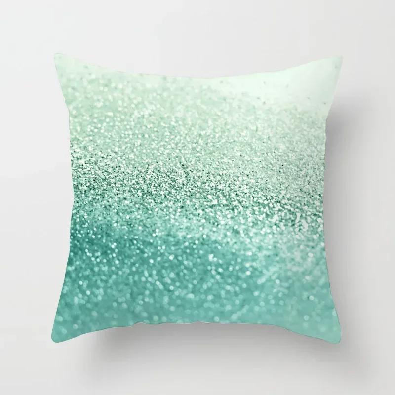 45x45cm Light Blue Green Mint Cushion Cases Modern Geometry Print Boho Decorative Pillowcase Sofa Couch Throw Pillows