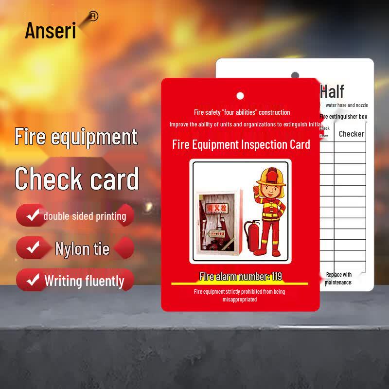 Fire Fighting Equipment Inspection Cards