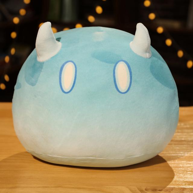 10-40CM Gioco Genshin Impact Tema Slime Cuscino Bambole Peluche Carine Keli Dango Coperta Giocattoli a Manciata Cuscino Cartone Animato Regalo di Compleanno Natale