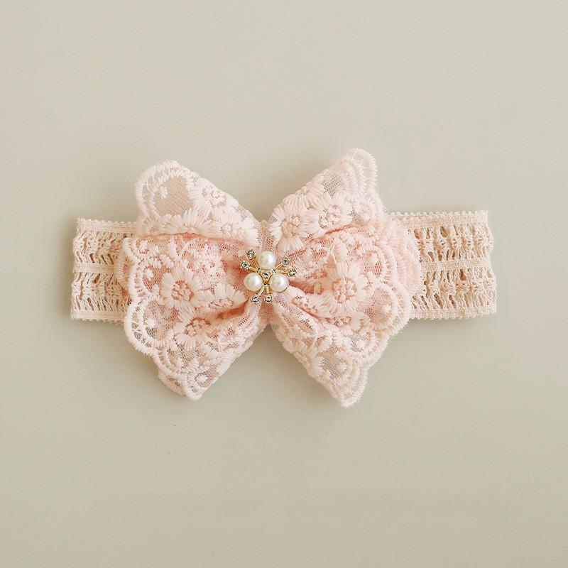 Baby Headbands Elastic Girl Hair Bands Newborn Infant Accessories Photography Props Headwear Princess Lace Florwers Bowknot  Fit for 0-24 Months