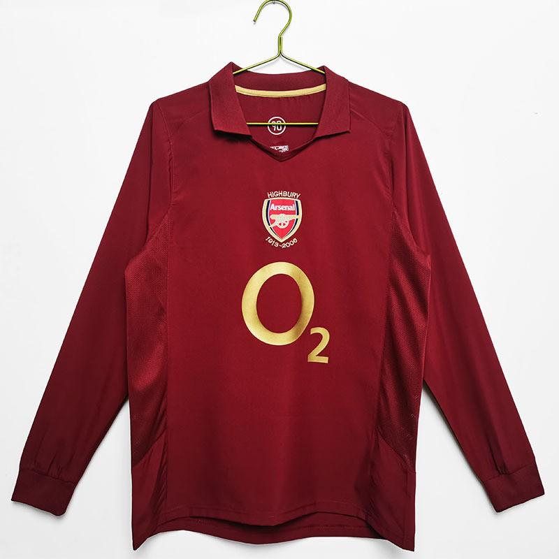 Vintage Long Sleeve Jersey Arsenal England Portugal AC Milan Classic Football Shirt