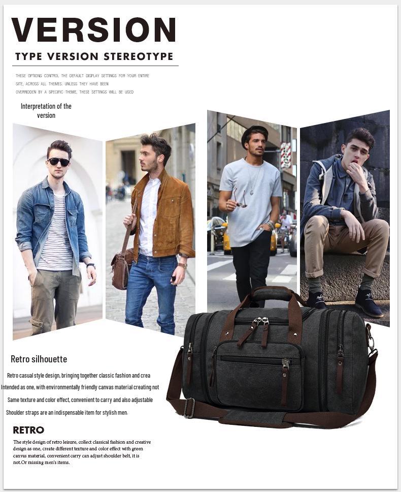 Trendy Canvas Crossbody Backpack: Large Capacity Outdoor Travel and Casual Shoulder Bag