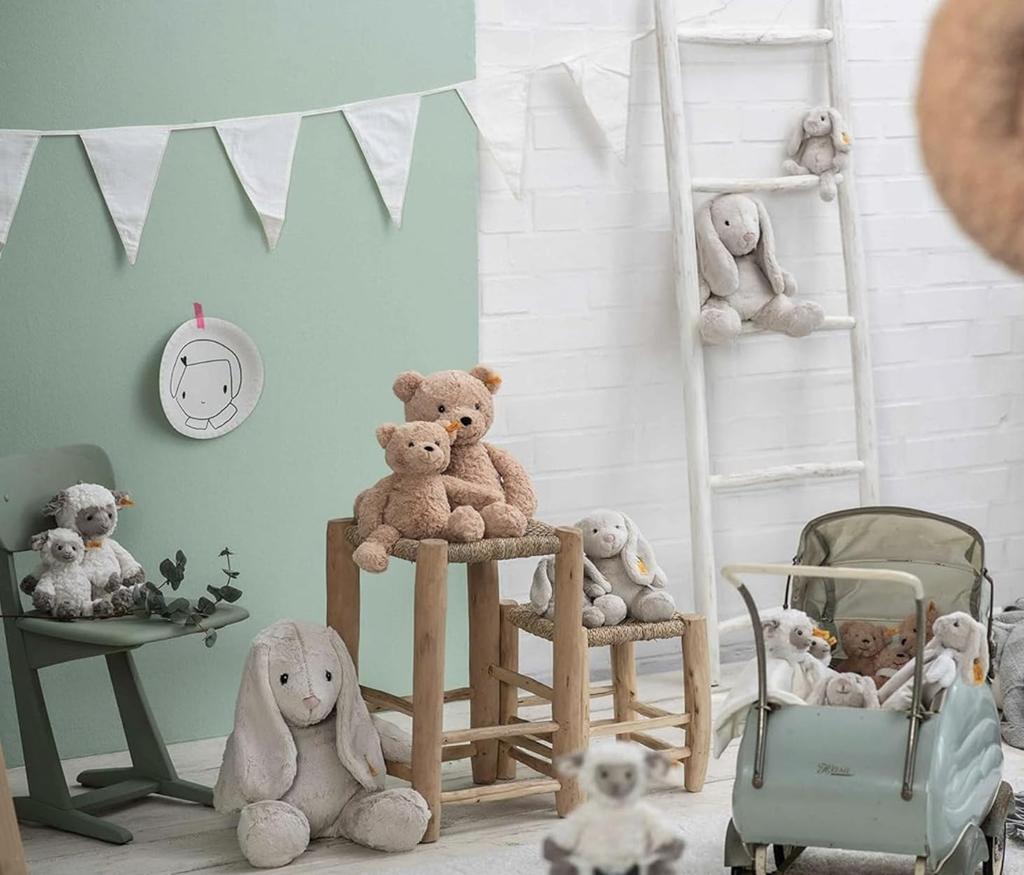 Steiff Cuddly Friends Jimmy Teddy 113505 Japanese Bear, 30cm, [Official Product]