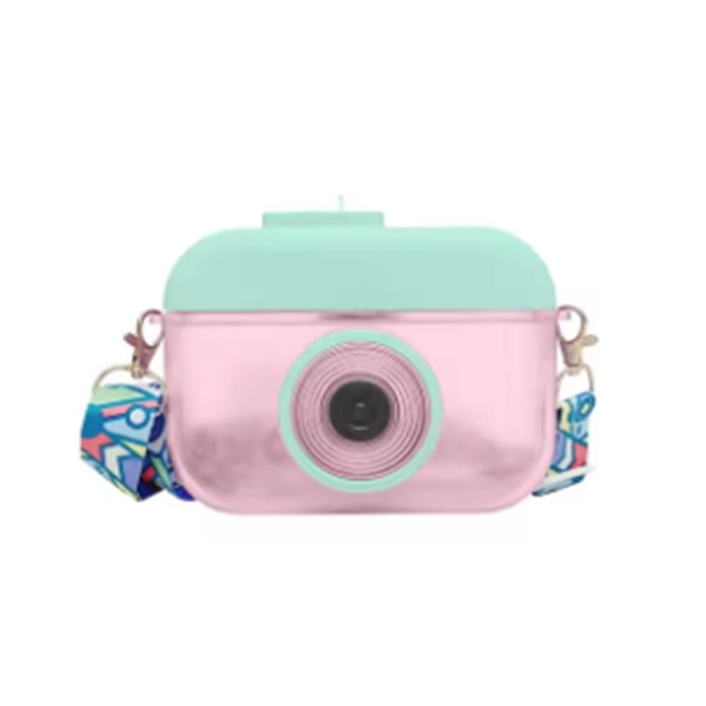 Anti Fall Camera Straw Cups Dustproof Plastic Drinking Kettle Portable Kids Water Bottle  Outdoor