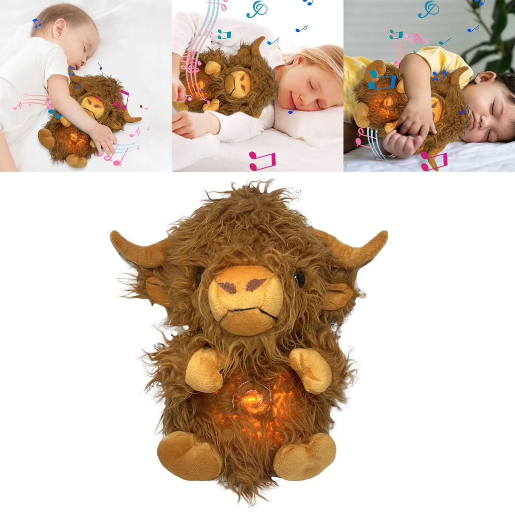 Kinda Kids Dolls Cow H Breathing Soothing Cow Stuffed Animal Heart Of Cow To Sleep Suitable For Animal Easter Felting Dolls