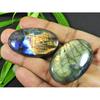 45-46MM Natural Purple Labradorite Oval Cabochon Loose Gemstone 2Pcs 178Cts. SK-4223