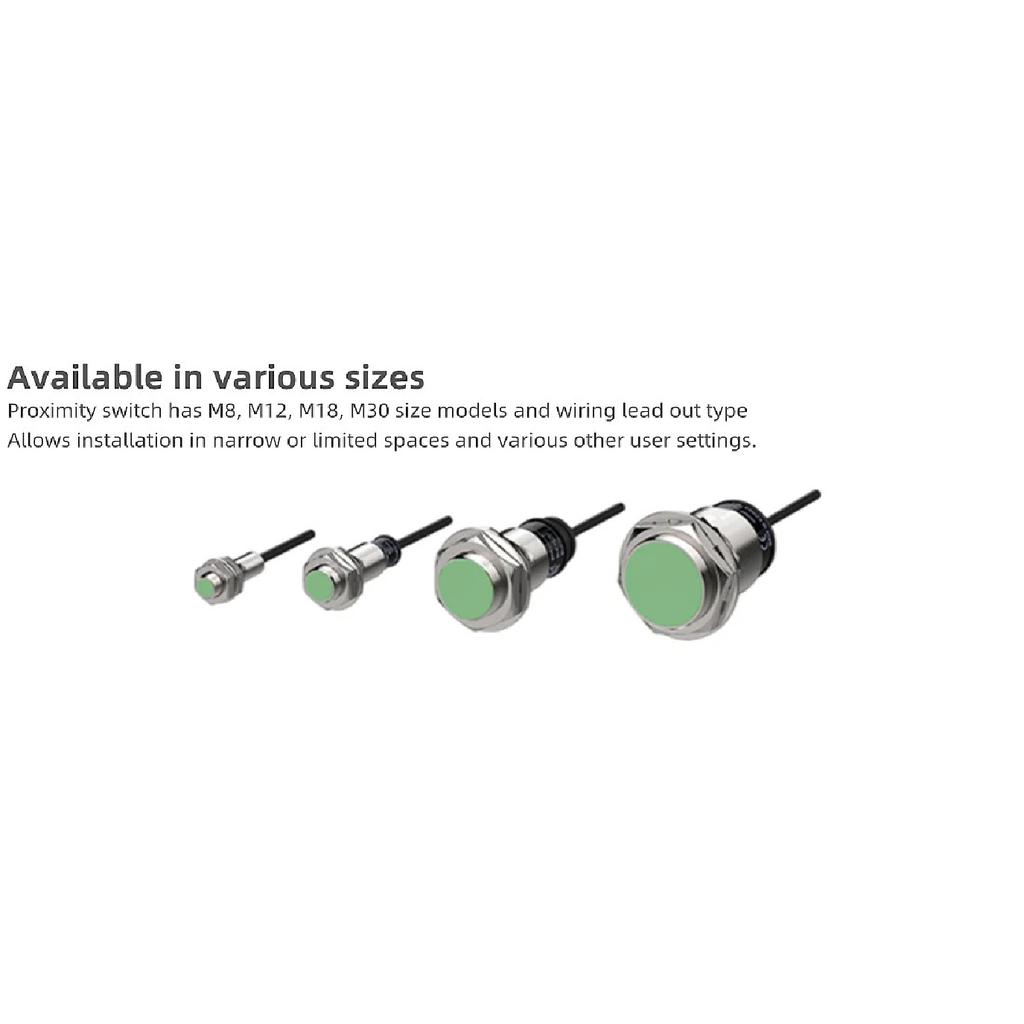 Proximity Switch Photoelectric Sensor M12 PR12-2DP PRT12-2DC PR12-2DP2 PR12-2AC PRT12-2DO PR12-2AO PR12-2DN PR12-2DN2  Flush Typ
