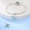 Original Copper Charms Luxury Blue Camera Pendant Travel Airplane Beads Fit Bracelet Diy Women Making Delicate Gift