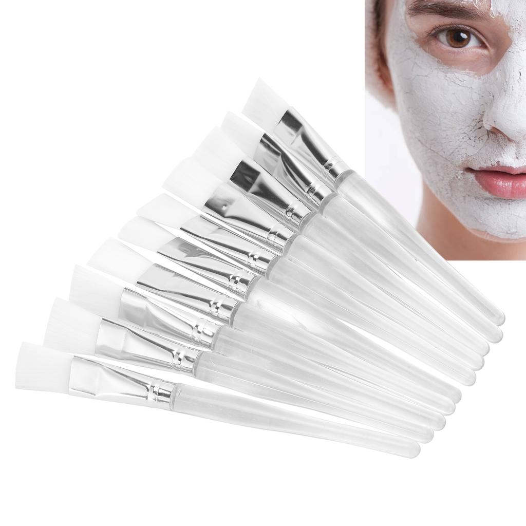 10pcs Fine Fiber Hair Facial Mask Brush Soft DIY Facial Mask Brush Skin Cares Tool