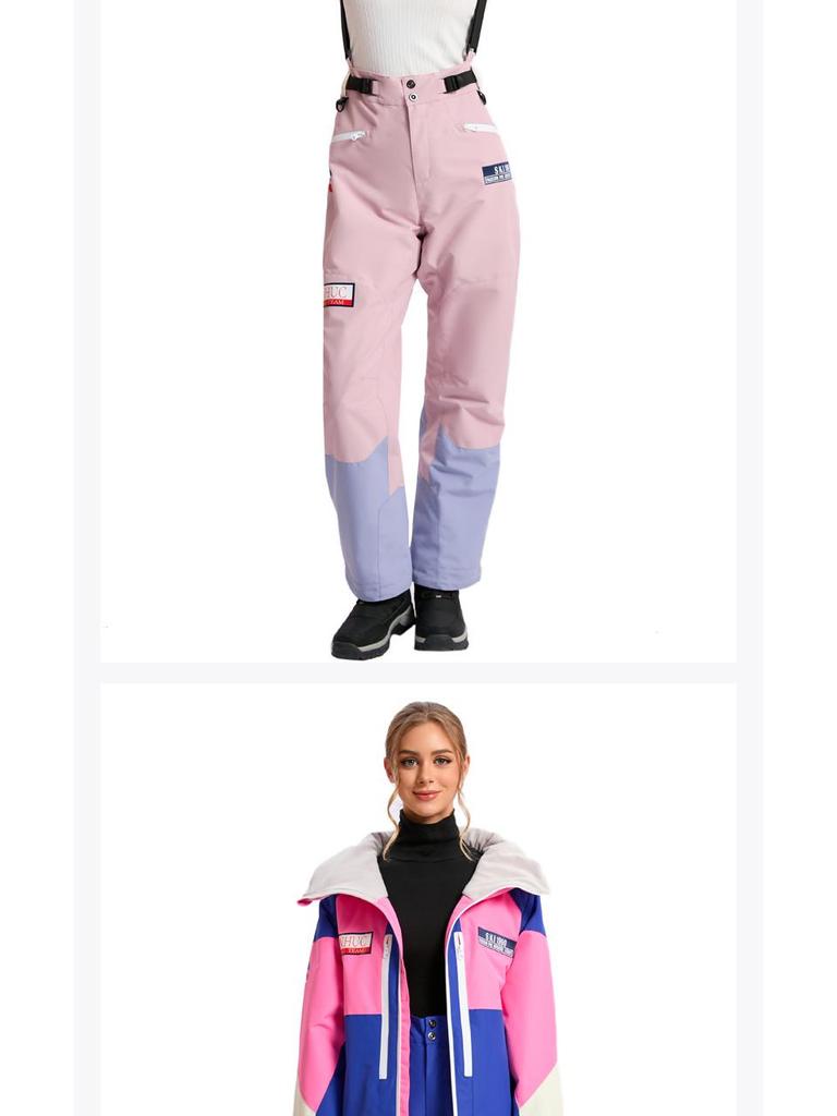 Unisex Ski Suit Set: Windproof Waterproof Warm Jacket & Pants for Single/Double Board