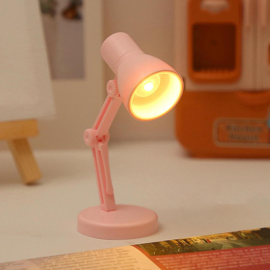 Mini Desk Lamp LED Portable Night Light Clip On for Fairy Garden