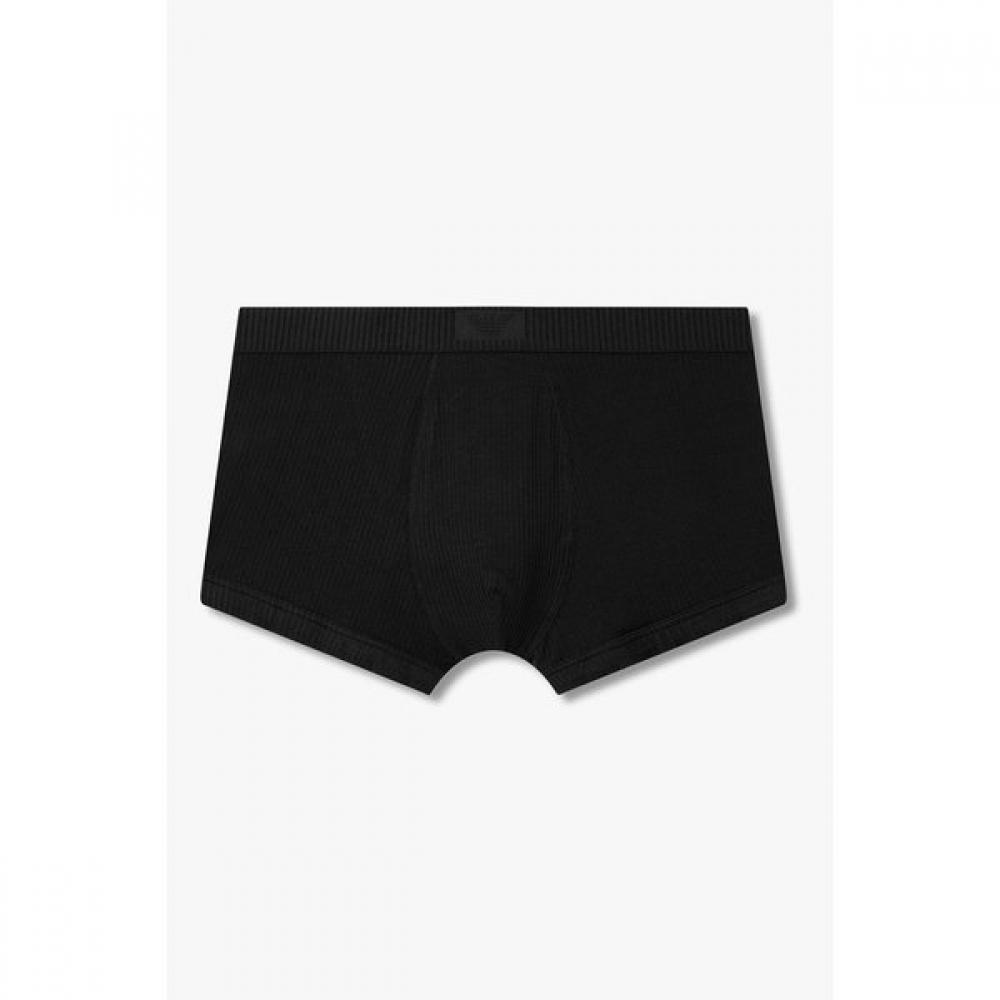 Emporio Armani Men S Eagle Logo Ribbed Stretch drowSe S(95)