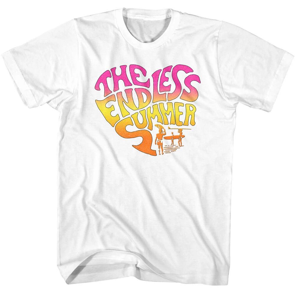 Bruce Brown Films The Endless Summer Logo 64 Multi Color Heart Men's T Shirt