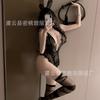 Sexy lingerie hot backless suspender one-piece sexy three-point lace perspective couple flirting pajamas
