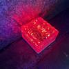 Warm White Solar LED Garden Lamp Ice Buried Ground Decorative Lights Cube Shape Waterproof IP65 Outdoor High CRI 80 10000 Hours
