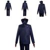 Detailed Jujutsu Kaisen Toge Inumaki Cosplay Outfit With Navy Blue Color Durable Polyester Material And Complete Top And Pants
