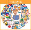 Blippi Graffiti Wasserdichte Aufkleber Für DIY Dekoration Set von 50 PVC Aufklebern