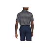 adidas Logo Striped Short Sleeve Polo Shirt Men Tops Black Gray HR8008