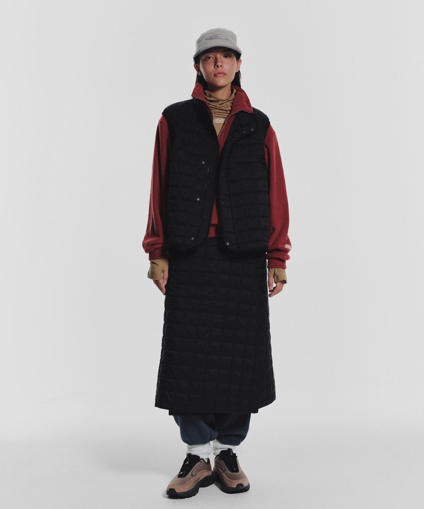 Minasu Mns Line Quilting Long Skirt_Black